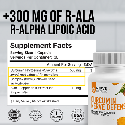 Curcumin Nerve Defense ~ Robust Nerve Protection