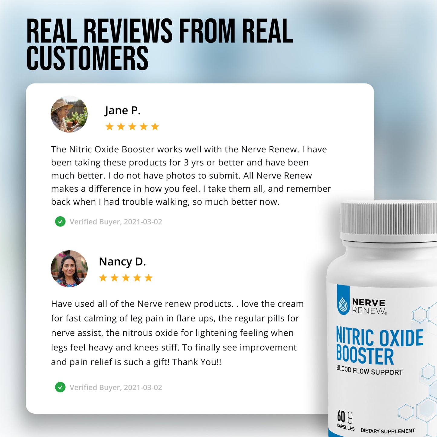 Nitric Oxide Booster ~ Blood Flow Support